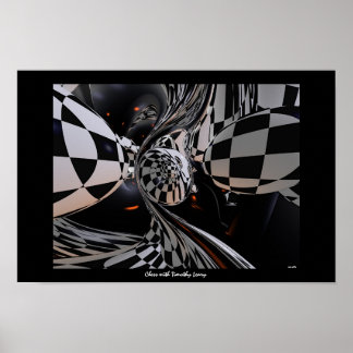 Schach mit Timothy Leary Poster