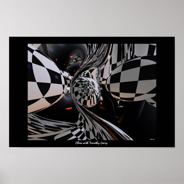Schach mit Timothy Leary Poster (Vorne)
