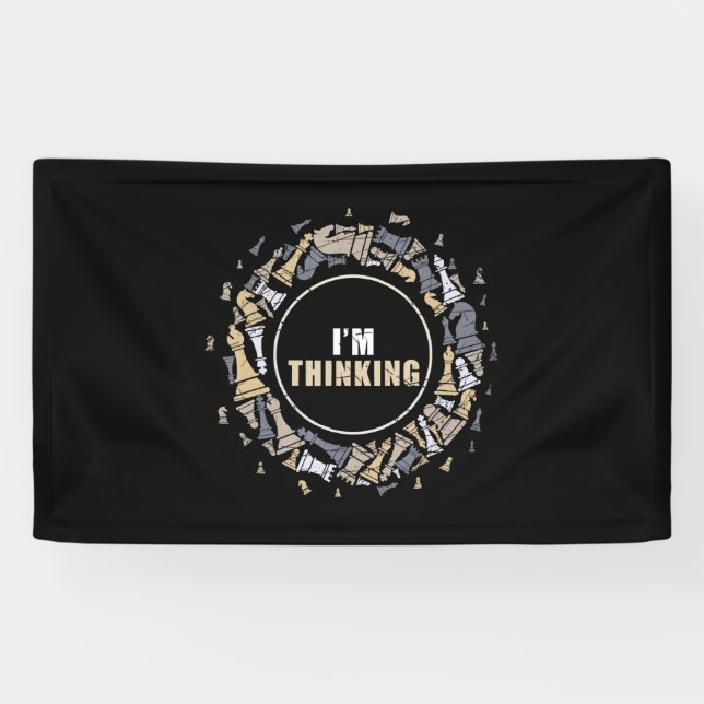 Schach Nerd Schach Lover Geschenk Schach Banner (Horizontal)
