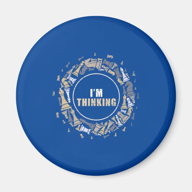 Schach Nerd Schach Lover Geschenk Schach Magnet (Vorne)