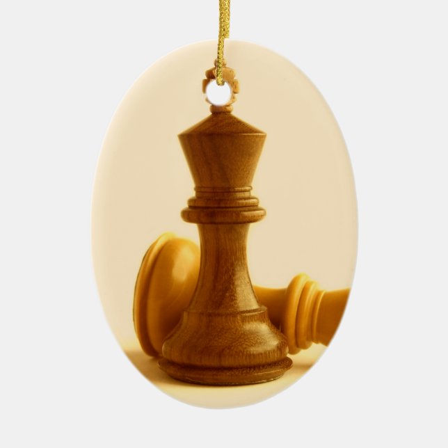 Schach-Niederlagen-Verzierung Keramikornament (Vorne)