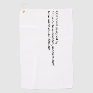 Schach- oder Golfhandtuch