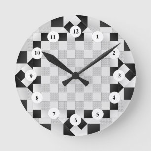 Schach Pad (C Face) von Kenneth Yoncich Runde Wanduhr