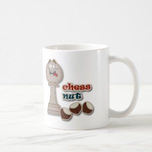 Schach-Pfand, Schach-Nüsse und Kastanien Kaffeetasse
