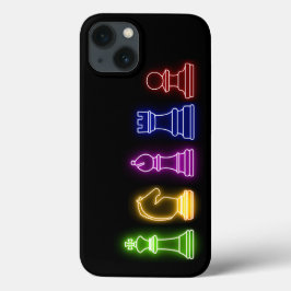 Schach Piece Neon Lights Black Case-Mate iPhone Hülle