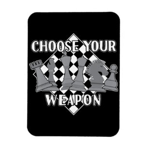Schach-Piece-Spielstrategie verschenkt einen Schac Magnet