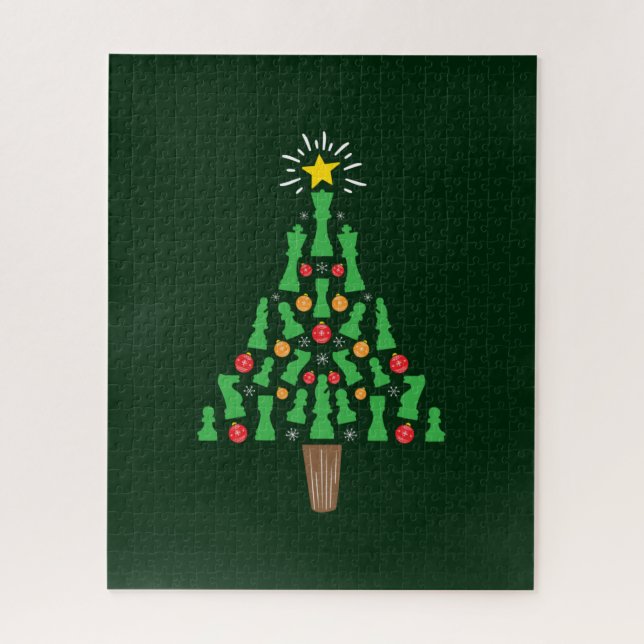 Schach-Piece Weihnachtsbaum (Vertikal)