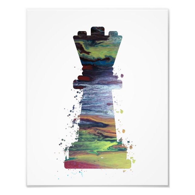 Schach Queen Art Fotodruck (Vorne)