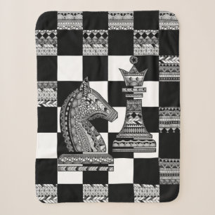 Schach Ritter und Königin - Zen Kunst Sherpadecke