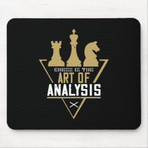 Schach - Schach ist die Kunst der Analyse Mousepad