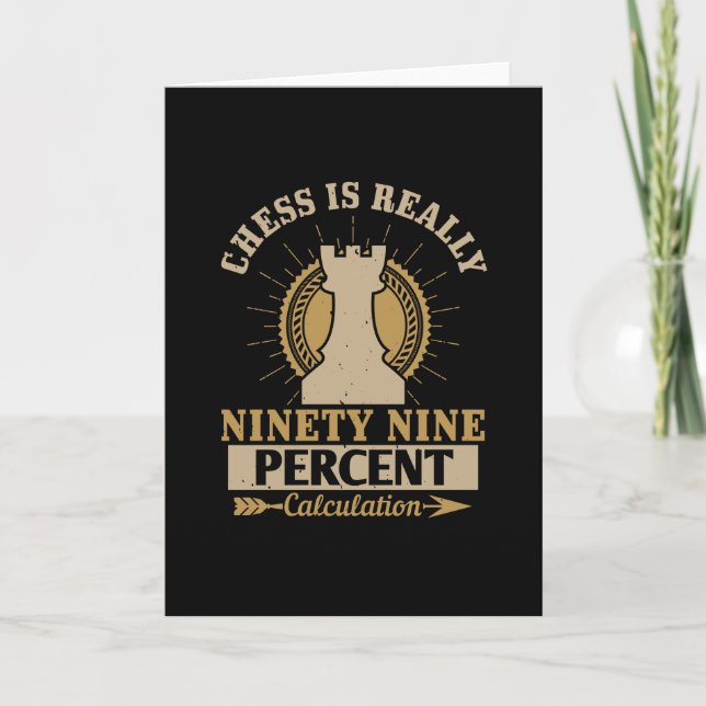 Schach - Schach ist wirklich 99% Berechnung Karte (Vorderseite)