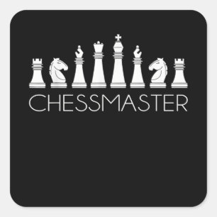 Schach - Schach Quadratischer Aufkleber