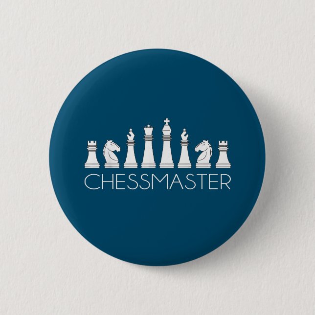Schach - Schachmeister Button (Vorderseite)