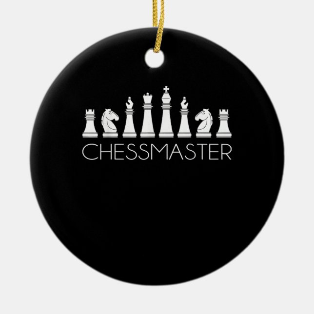 Schach - Schachmeister Keramik Ornament (Vorne)