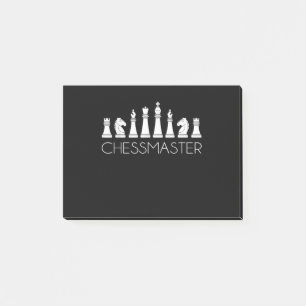 Schach - Schachmeister Post-it Klebezettel