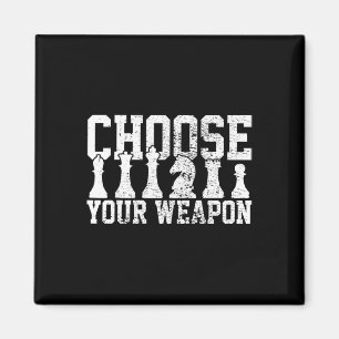 Schach Schachspieler Schachliebhaber Schachfiguren Magnet