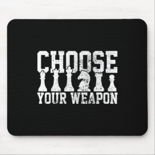 Schach Schachspieler Schachliebhaber Schachfiguren Mousepad