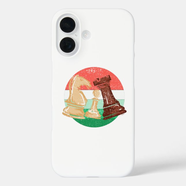 Schach - Schachspielergeschenk für Schach iPhone 16 Hülle (Rückseite)