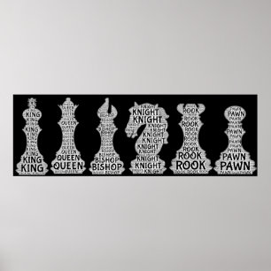 Schach-Set Poster