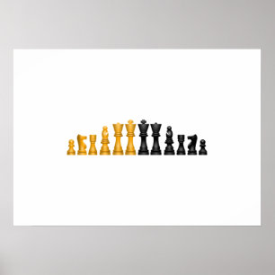 Schach-Set Poster