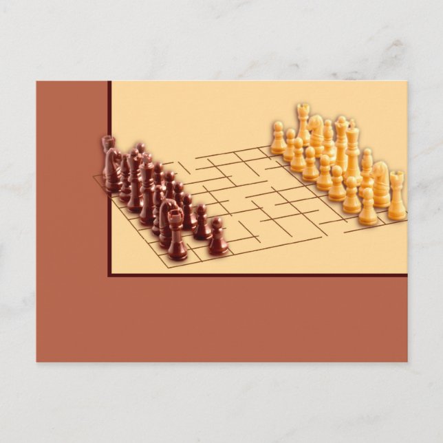 Schach-Set Postkarte (Vorderseite)
