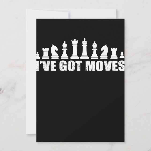 Schach Set Stücke Ich Got Fans Liebhaber Cool Dankeskarte (Vorderseite)