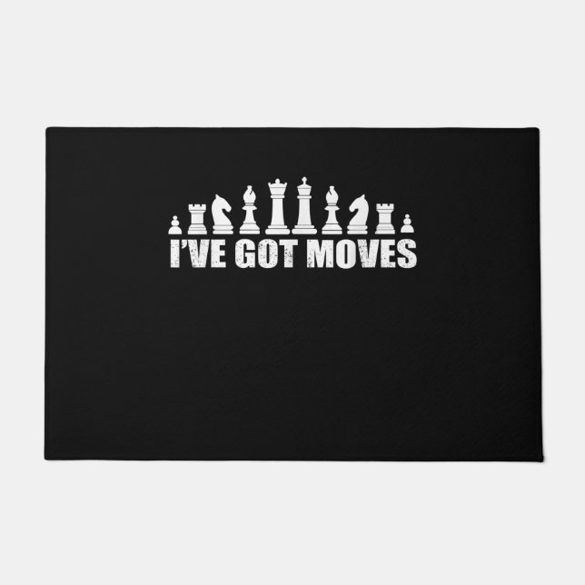 Schach Set Stücke Ich Got Fans Liebhaber Cool Fußmatte (Vorderseite)