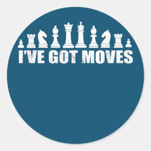 Schach Set Stücke Ich Got Fans Liebhaber Cool Runder Aufkleber