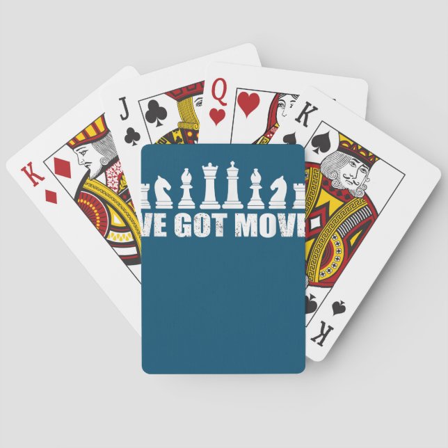 Schach Set Stücke Ich Got Fans Liebhaber Cool Spielkarten (Rückseite)