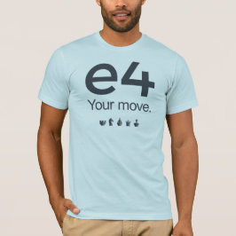 Schach-Shirt: e4 T-Shirt