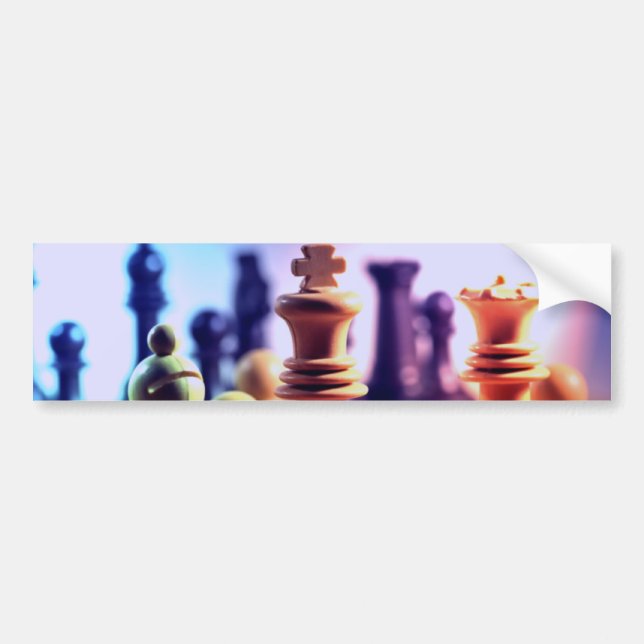 Schach-Spiel-Autoaufkleber Autoaufkleber (Vorne)