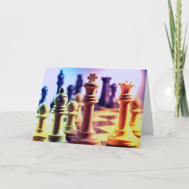 Schach-Spiel-Karte Karte (Vorderseite)