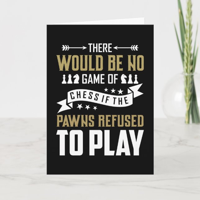 Schach spielen karte (Vorderseite)