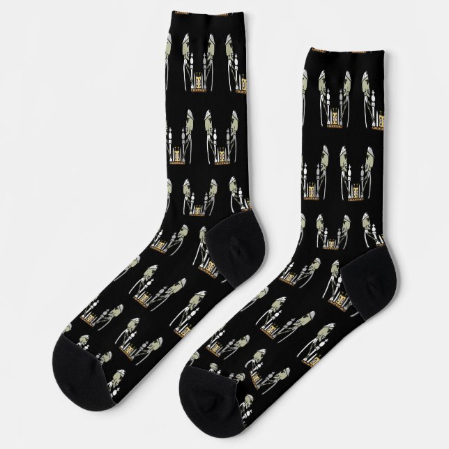 Schach spielen socken (Linkes Detail)