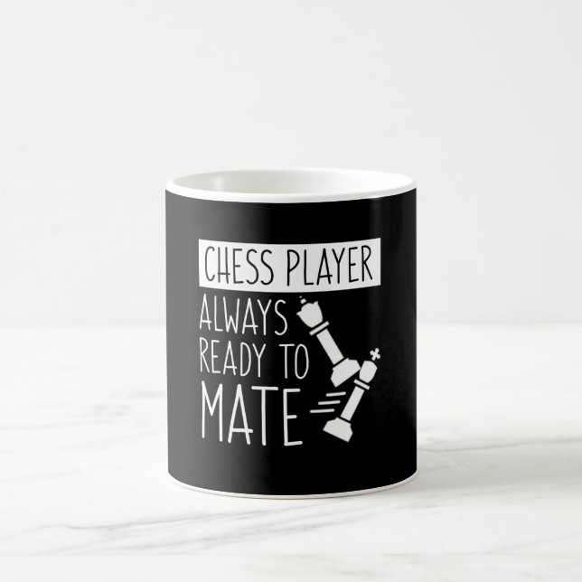 Schach-Spieler immer bereit, Zitat zu verbinden Kaffeetasse (Mittel)