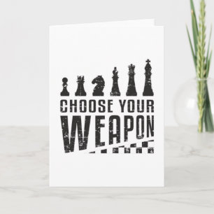 Schach-Spieler-Schachbrett-Schachbrett-Spiel Gesch Karte