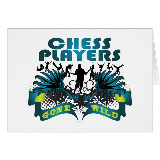 Schach-Spieler wild gegangen (Vorderseite (Horizontal))