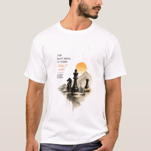 Schach-T-Shirt mit Checkmate Mindset Der nächste T-Shirt