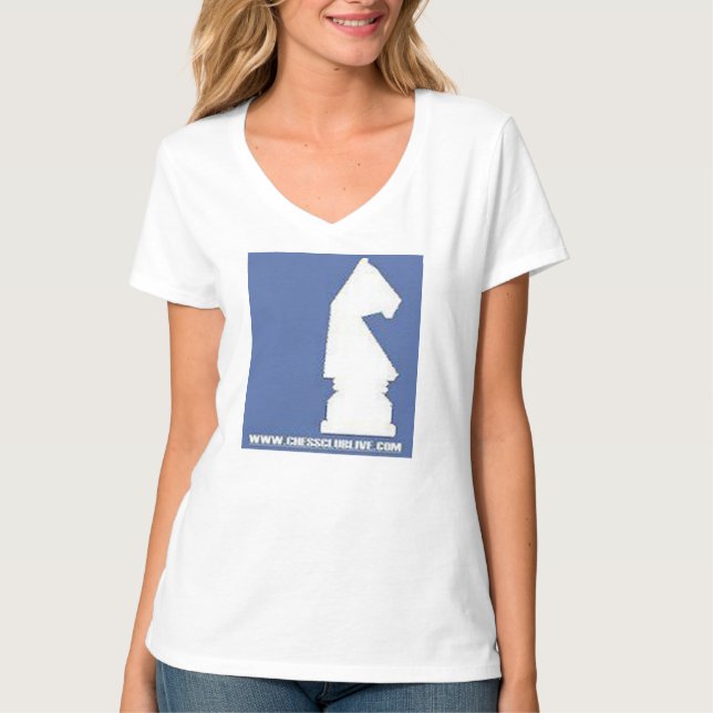 Schach-T - Shirt mit Schach-Motiv (Vorderseite)