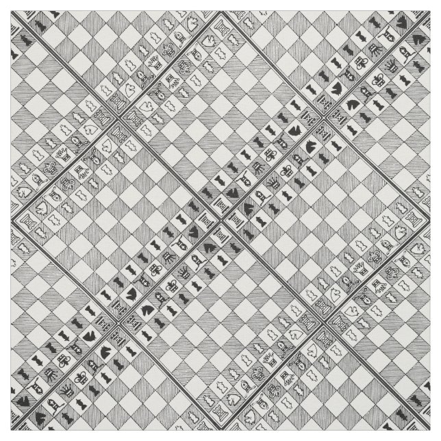 Schach Theme Fabric Stoff (Muster)