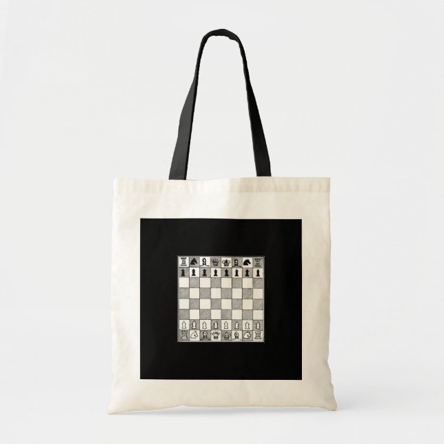 Schach Theme Tote Bag Tragetasche (Vorne)