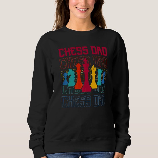 Schach-Vater Sweatshirt (Vorderseite)