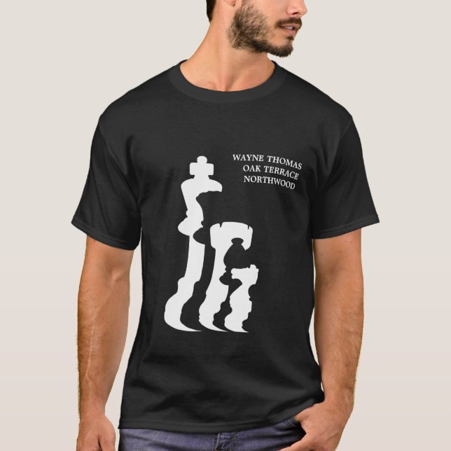 Schach-Verein Waynes Thomas T-Shirt (Vorderseite)