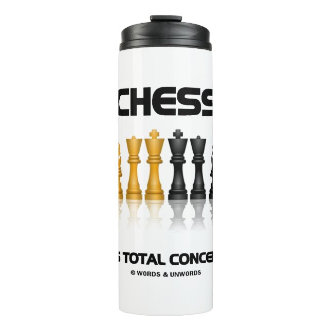 Schach verlangt absolutes Set für Konzentrationssc Thermosbecher (Vorderseite)