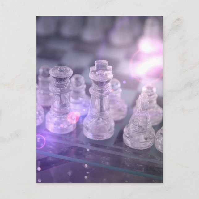 Schach-Vorlagenpostkarte Postkarte (Vorderseite)