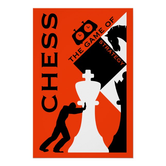 Schach Wall Art Poster (Vorderseite)
