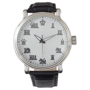 Schach-Wand-Uhr Armbanduhr
