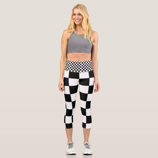 Schach Yoga Capri Leggings (Vorderseite)