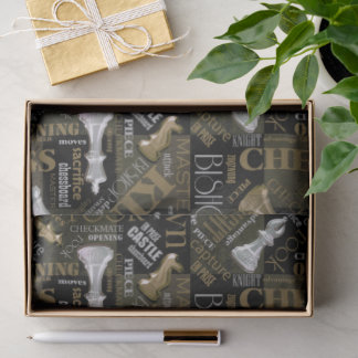 Schachbedingungen Silver und Gold ID784 Seidenpapier