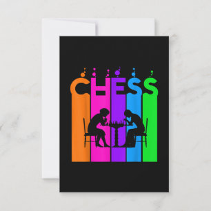 Schachblasen-Hobby- und Sportgeschenkidee RSVP Karte